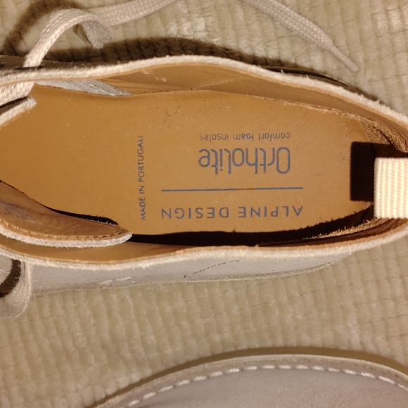 Alpine Design Ortholite Taupe Suede Ankle Chukka Loafer Boots Size 9.5 - Picture 9 of 11